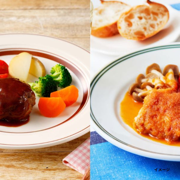 Vivid TABLE「国産食材の彩り冷凍宅食（デミグラスハンバーグとローストチキン）」