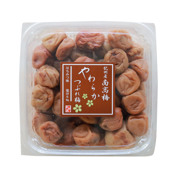 【Kuradashiオリジナル】紀州産南高梅 やわらかつぶれ梅 はちみつ味梅干し 塩分6％