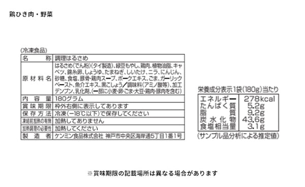 ケンミン食品「美味しい！おかずはるさめ4種アソート徳用セット」