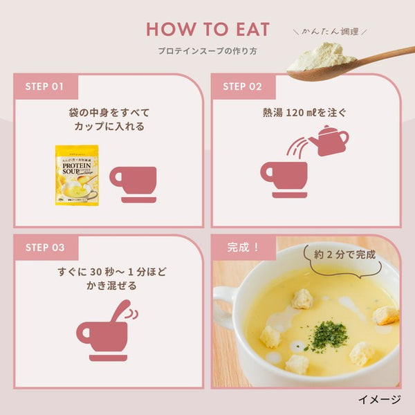 「＆Mel たんぱく質×食物繊維 プロテインスープ（濃厚コーンポタージュ）個包装」