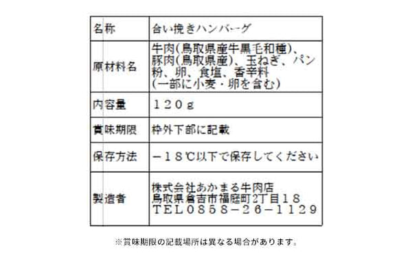 「あかまるハンバーグ食べ比べセット」